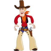 Wandsticker Cowboy