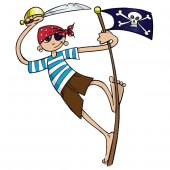 Wandsticker Pirat