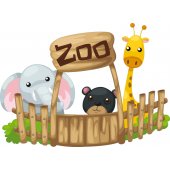 Wandsticker Zoo