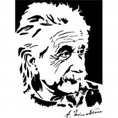 Wandtattoo aAlbert Einstein