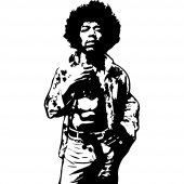 Wandtattoo Jimmy Hendrix