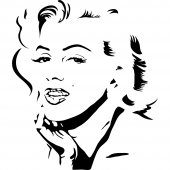 Wandtattoo Marilyn Monroe