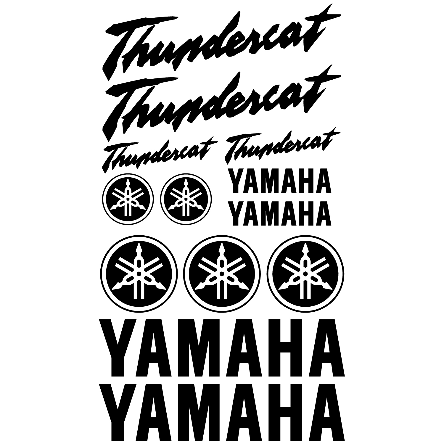 Wandtattoos folies : Yamaha Thundercat Aufkleber-Set