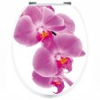 Aufkleber für Toilettendeckel Orchidee