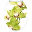 Aufkleber für Toilettendeckel Orchidee