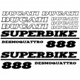 Ducati 888 Desmo Aufkleber-Set