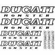 Ducati Monster Aufkleber-Set