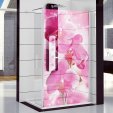 Glasdekor Dusche Orchidee