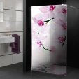 Glasdekor Dusche Orchidee