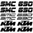 Ktm 690 SMC Aufkleber-Set