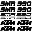 Ktm 990 SMR Aufkleber-Set