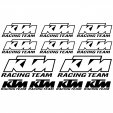 ktm Racing team Aufkleber-Set