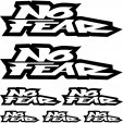 No Fear Aufkleber-Set