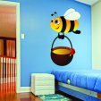 Wandsticker Bienen Set