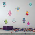 Wandsticker Roboter Set