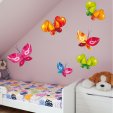 Wandsticker Schmetterling Set