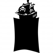 Tafelfolie Piratenschiff