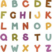 Wandsticker Alphabet Set