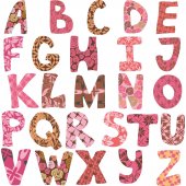 Wandsticker Alphabet Set