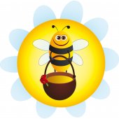 Wandsticker Biene