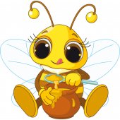 Wandsticker Biene