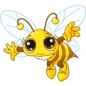 Wandsticker Bienen Set