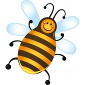 Wandsticker Bienen Set