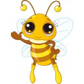 Wandsticker Bienen Set