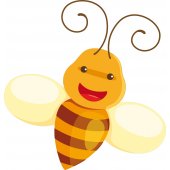 Wandsticker Bienen Set