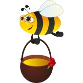 Wandsticker Bienen Set