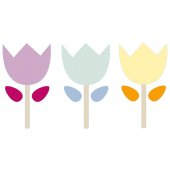 Wandsticker Blumen Set