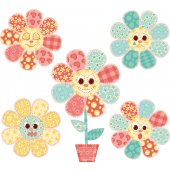 Wandsticker Blumen Set