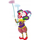 Wandsticker Clown