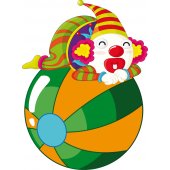 Wandsticker Clown