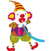 Wandsticker Clown