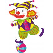 Wandsticker Clown