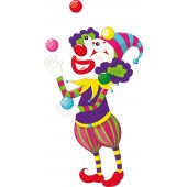 Wandsticker Clown