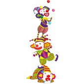 Wandsticker Clown