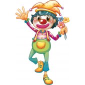 Wandsticker Clown