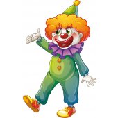 Wandsticker Clown