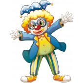 Wandsticker Clown