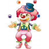 Wandsticker Clown