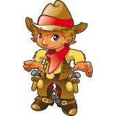 Wandsticker Cowboy