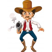 Wandsticker Cowboy