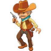 Wandsticker Cowboy