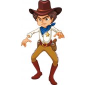 Wandsticker Cowboy