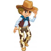 Wandsticker Cowboy