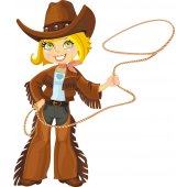 Wandsticker Cowboy