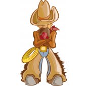 Wandsticker Cowboy