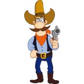 Wandsticker Cowboy